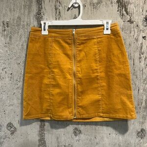 Charlotte Russe Golden Mini Skirt